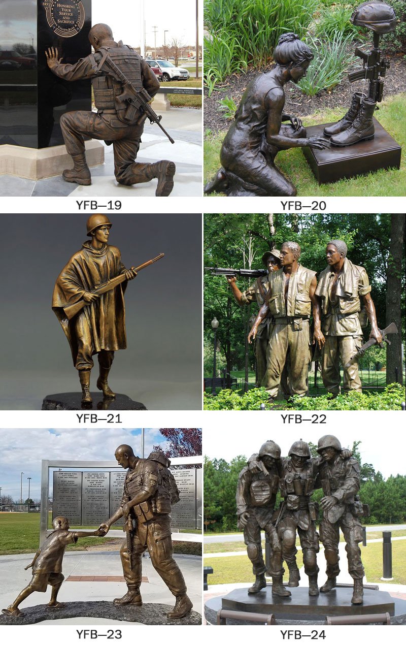 Bronze military monuments outdoor for sale