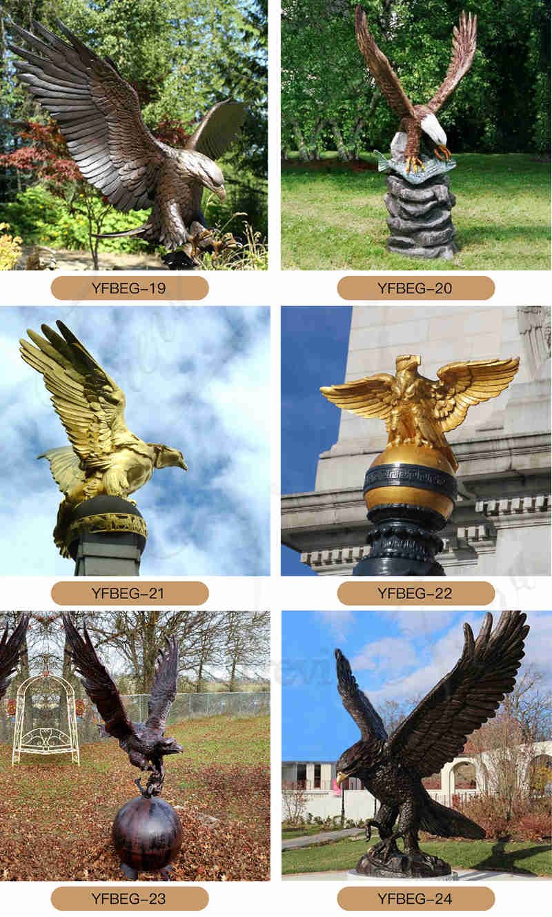 bronze eagle statue for sale -Trevi Sculpture