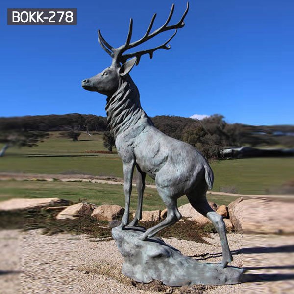 Life size garden stag bronze wildlife animal statues to buy