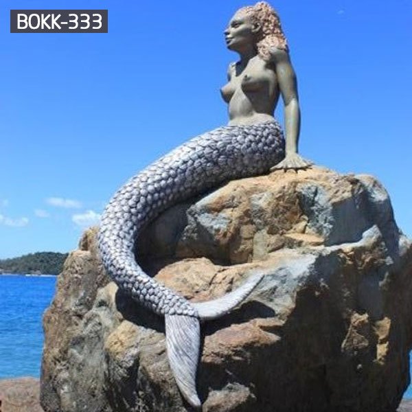 Large outdoor metal bronze mermaid nude statues for sale