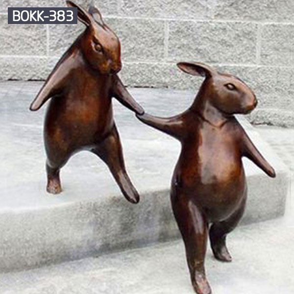 Outdoor life size bronze hare garden art to buy