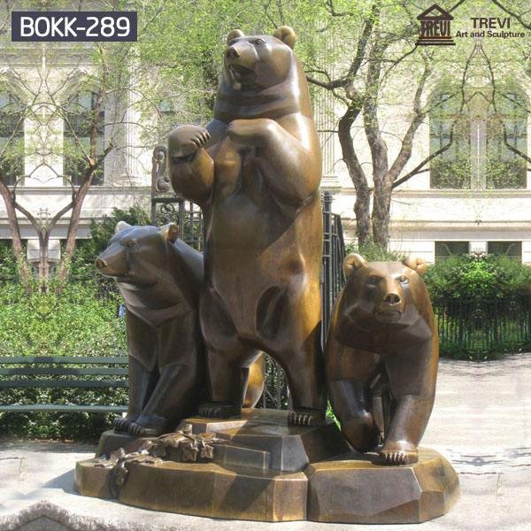 Large Bronze Mother Bear Statue for Yard Ornaments BOKK-289