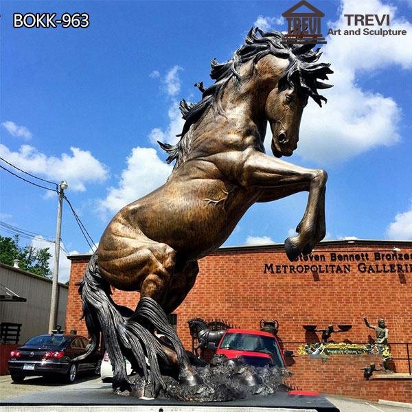 Giant Bronze Horse Statue Square Decoration for Sale BOKK-963