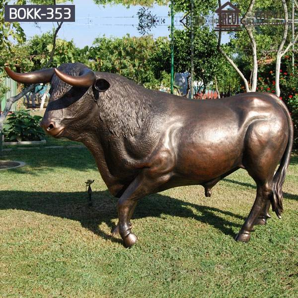 Large Size Outdoor Bronze Cow Statue Farm Decoration for Sale BOKK-353