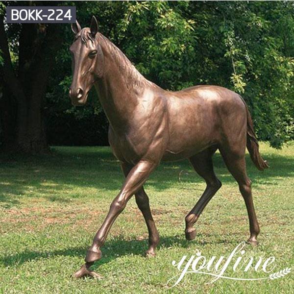 Garden Decor Bronze Walking Horse Statue for Sale BOKK-224