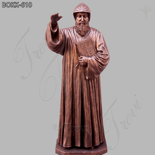 Catholic Bronze Saint Charbel Statue for Sale BOKK-610